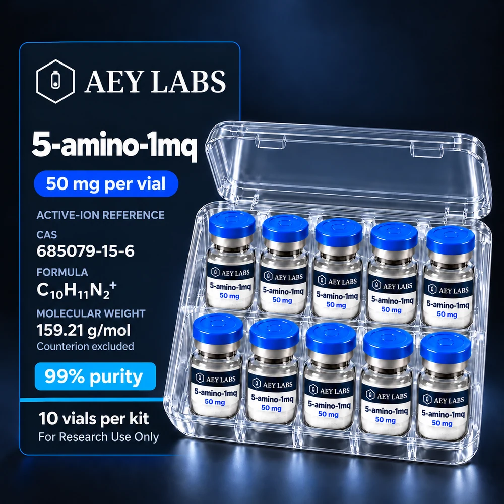 AEY Labs 5-amino-1mq 50mg ten-vial international research kit