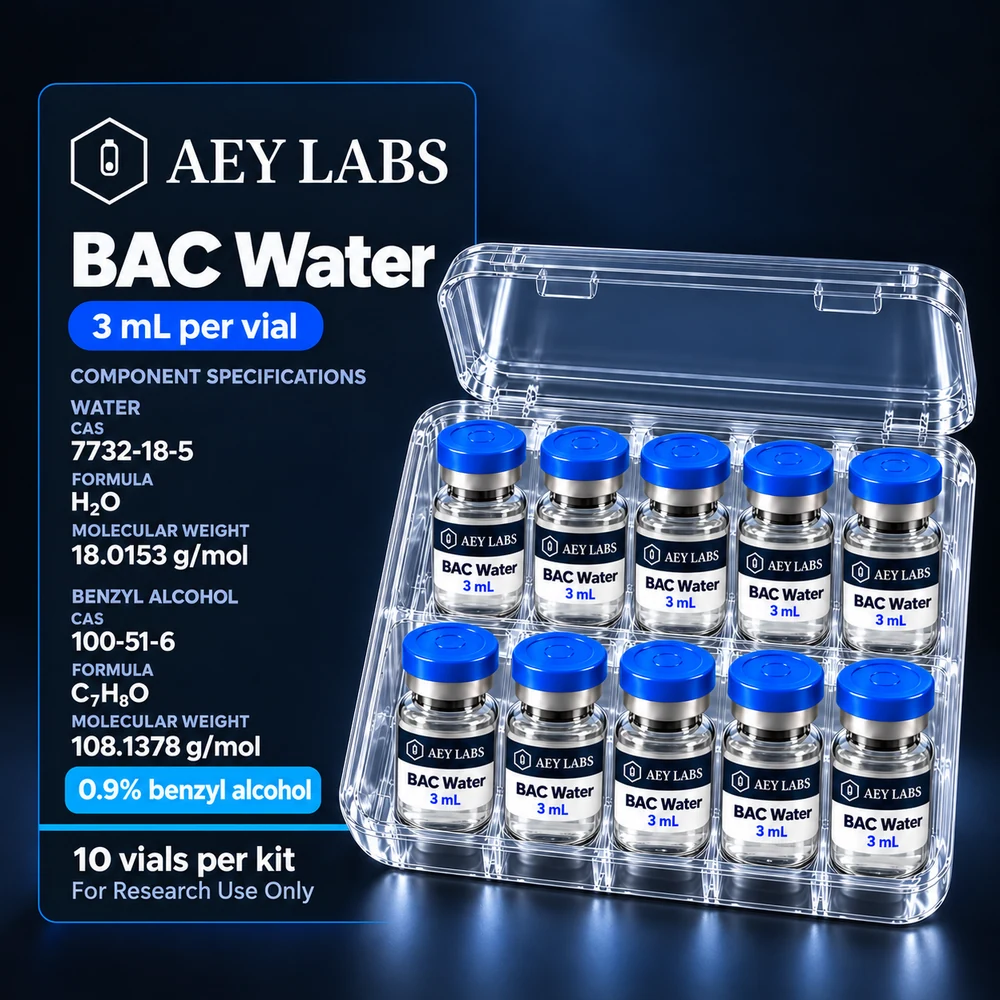 AEY Labs BAC-Water 3mL ten-vial international research kit