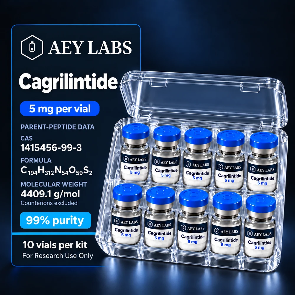 AEY Labs Cagrilintide 5mg ten-vial international research kit