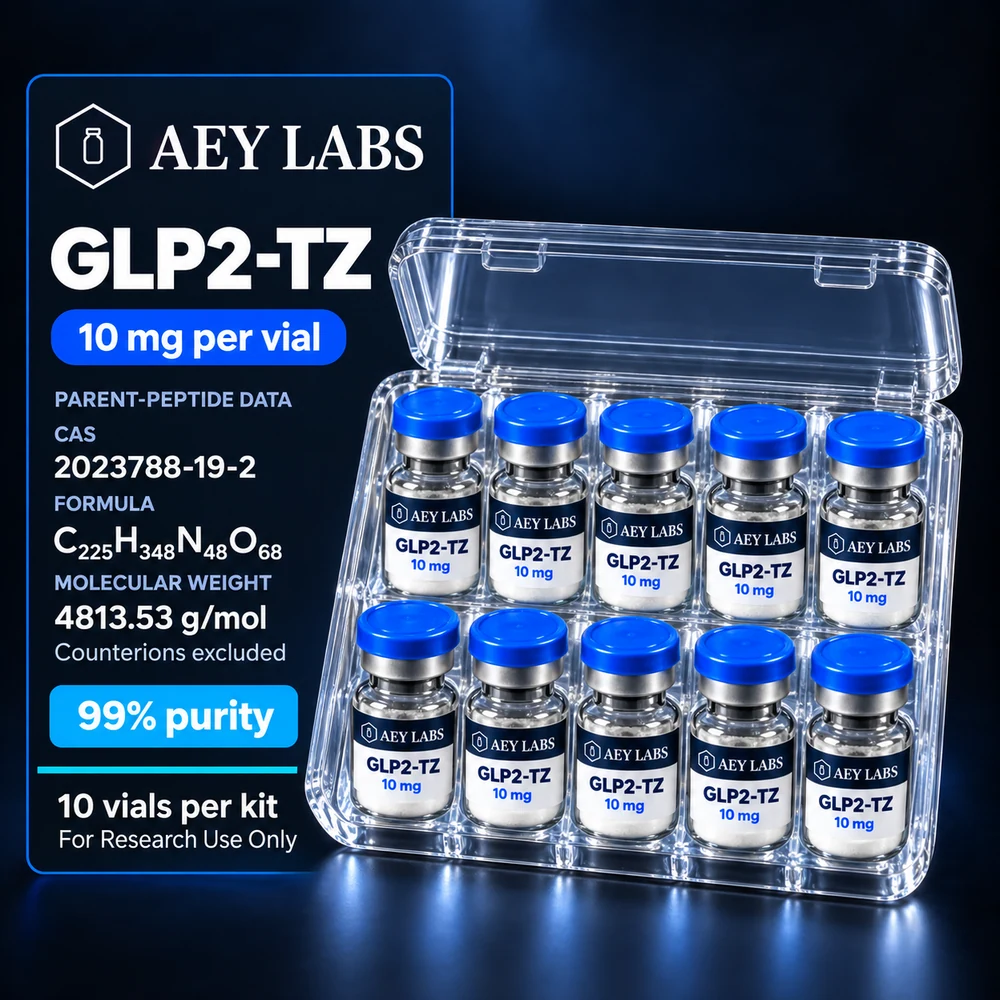 AEY Labs GLP2-TZ 10mg ten-vial international research kit