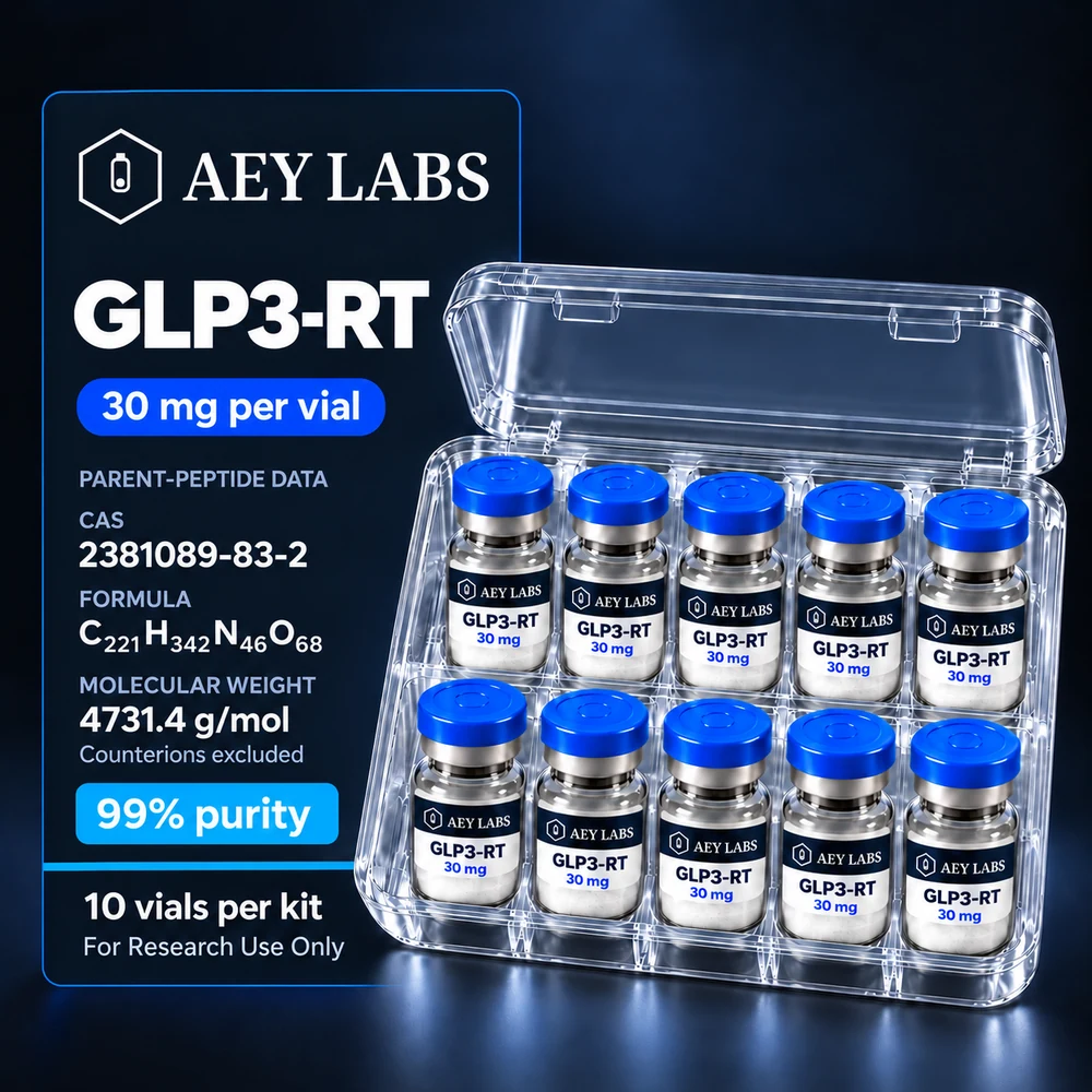 AEY Labs GLP3-RT 30mg ten-vial international research kit