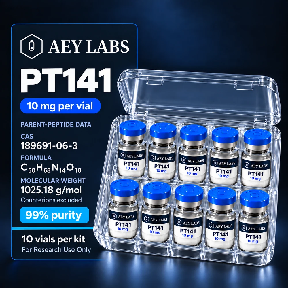 AEY Labs PT141 10mg ten-vial international research kit